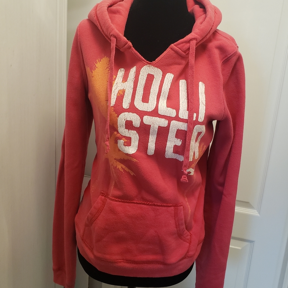 Pink Hollister hoodie